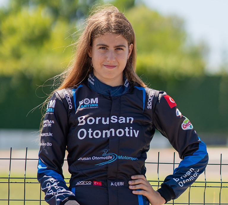 Our student Ayşe Çebi at the Türkiye Karting Championship